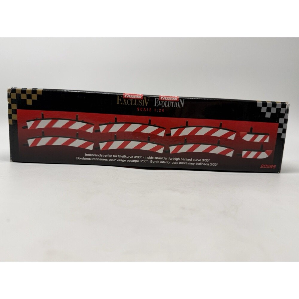 Carrera 20020595 Inside Shoulder High Banked Curve 3/30° (6) End Piece (2) Slot